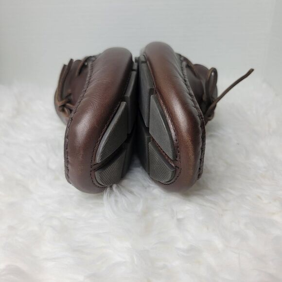 J.Crew Kenton Mens Loafer Size Size 11.5 Brown Leather Driving Moccasins Shoes - Picture 12 of 12